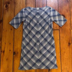 Blue and White Steven Alan Plaid Tunic Dress. Preppy, summer, old money, classic